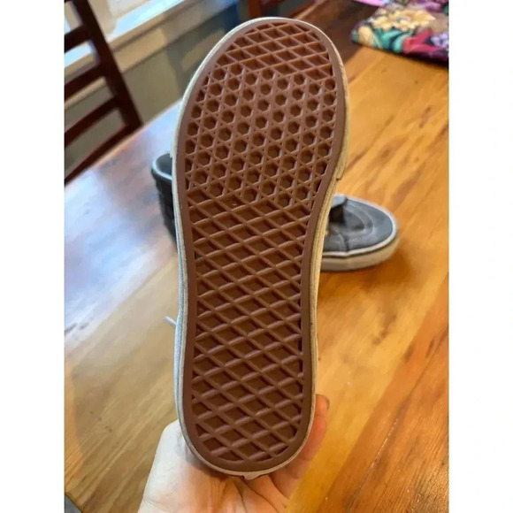 VANS Old Skool High Top Gray Fabric Comfort Sneaker Skate Shoe Men's 7/Wo's 8.5 - Picture 7 of 10